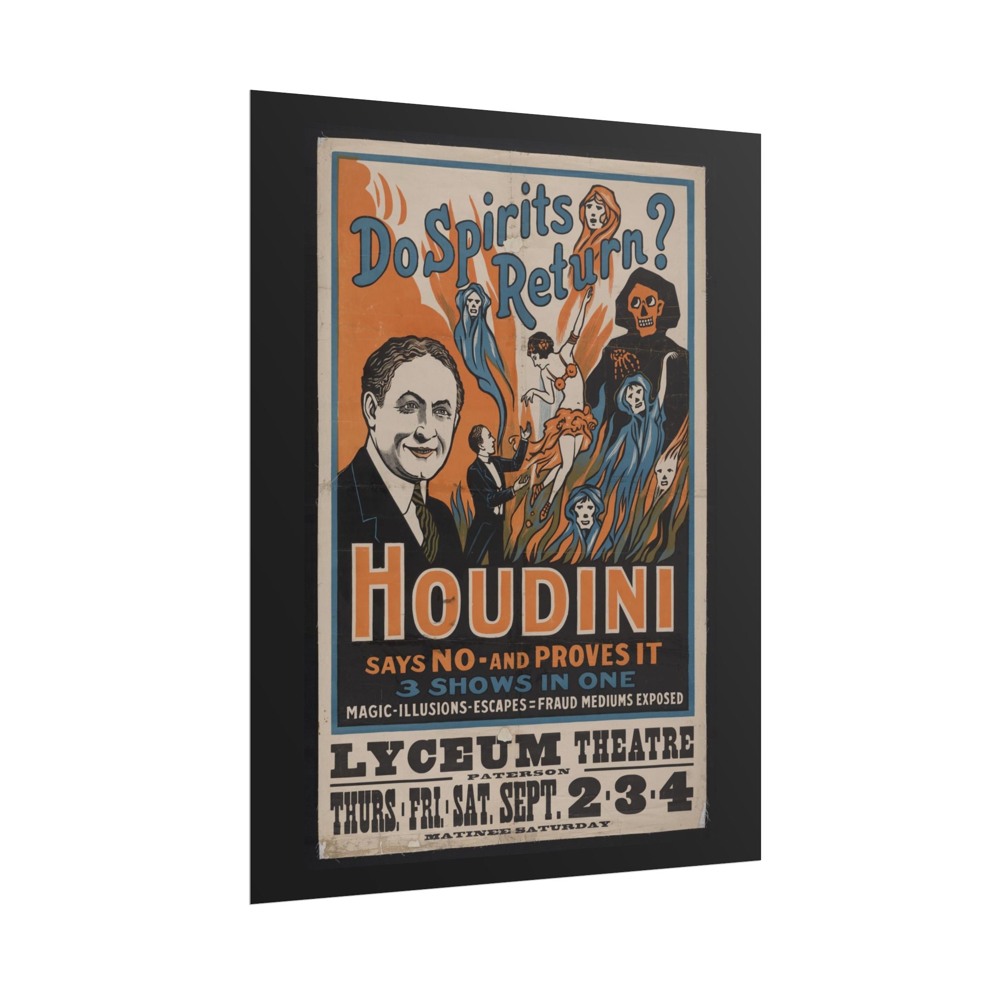 "Harry Houdini" vintage poster