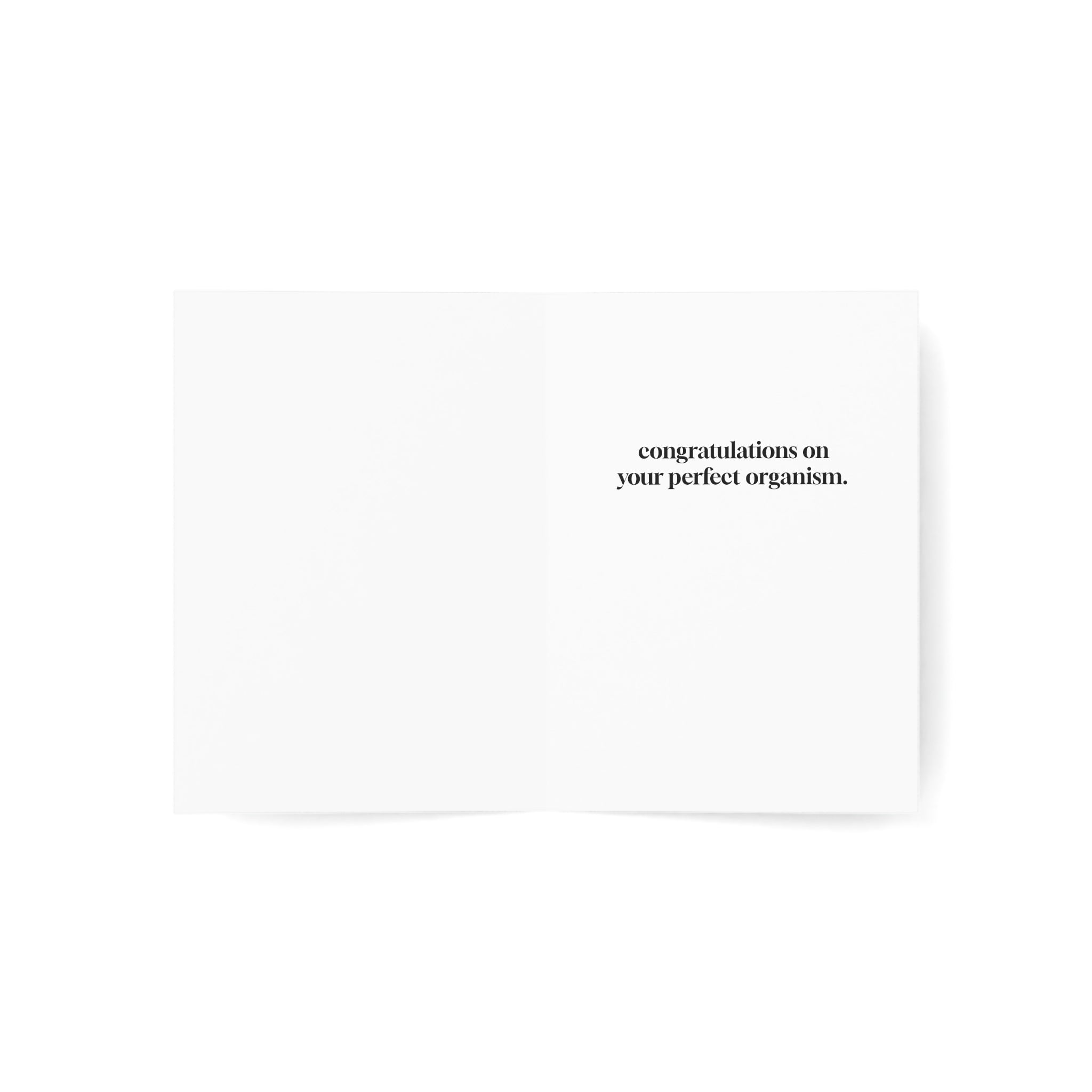 Alien baby greeting card