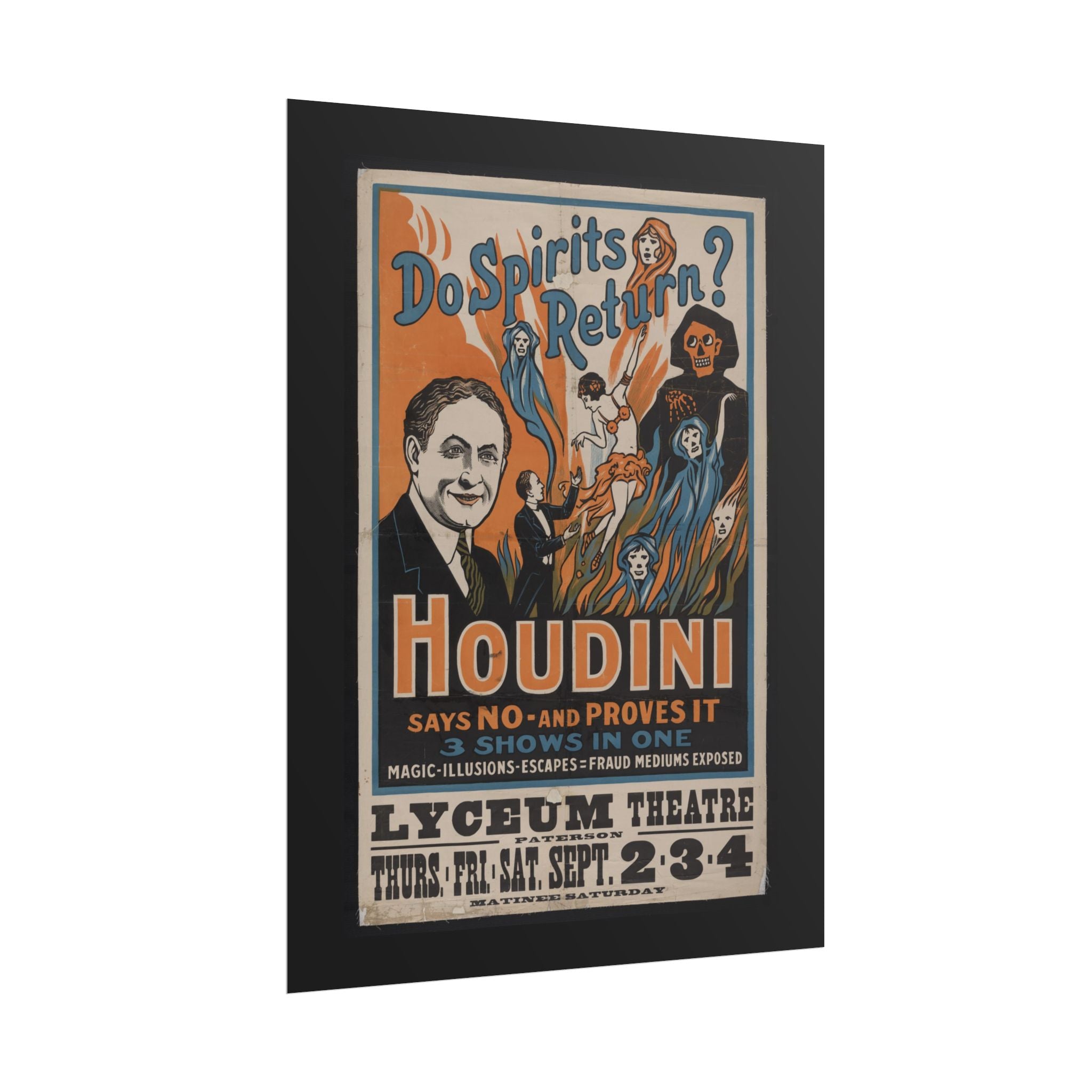 "Harry Houdini" vintage poster