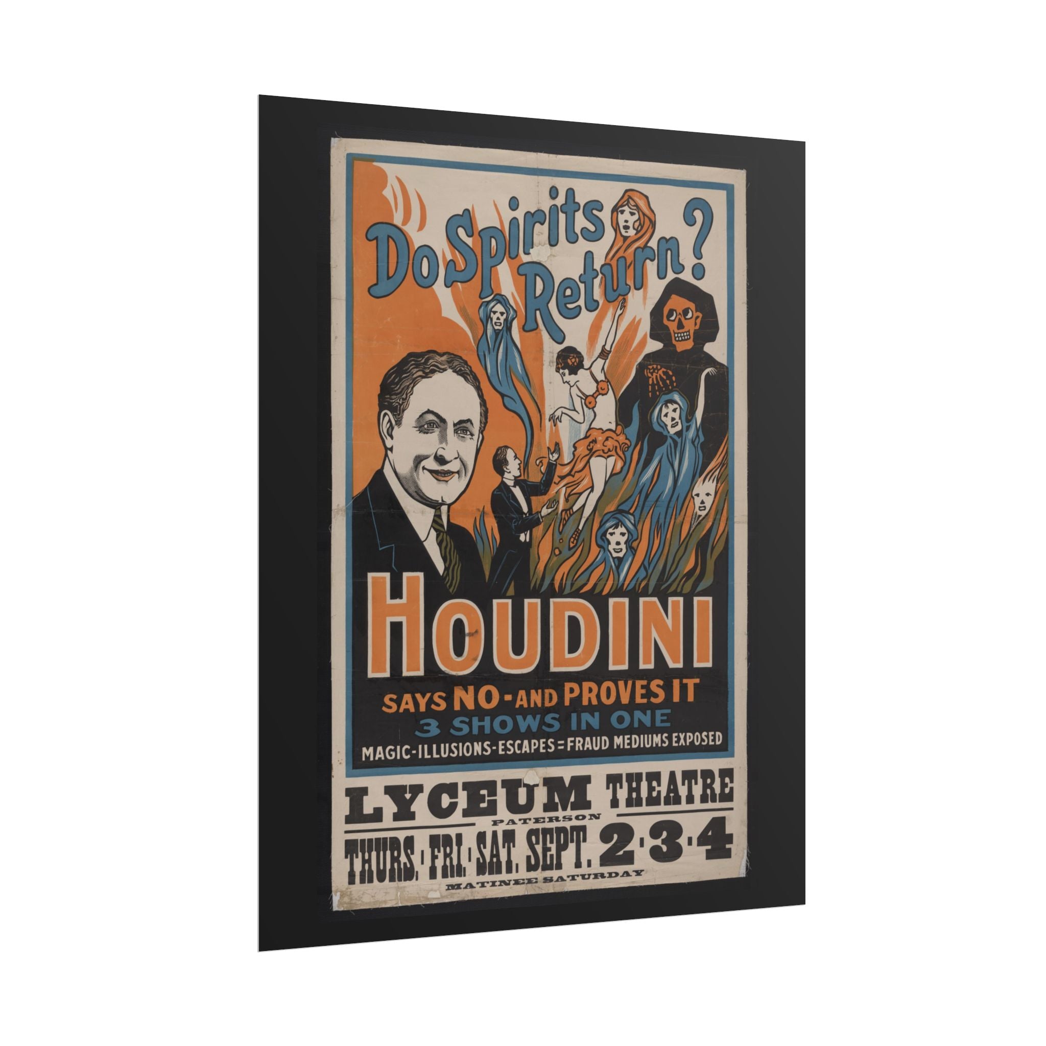 "Harry Houdini" vintage poster