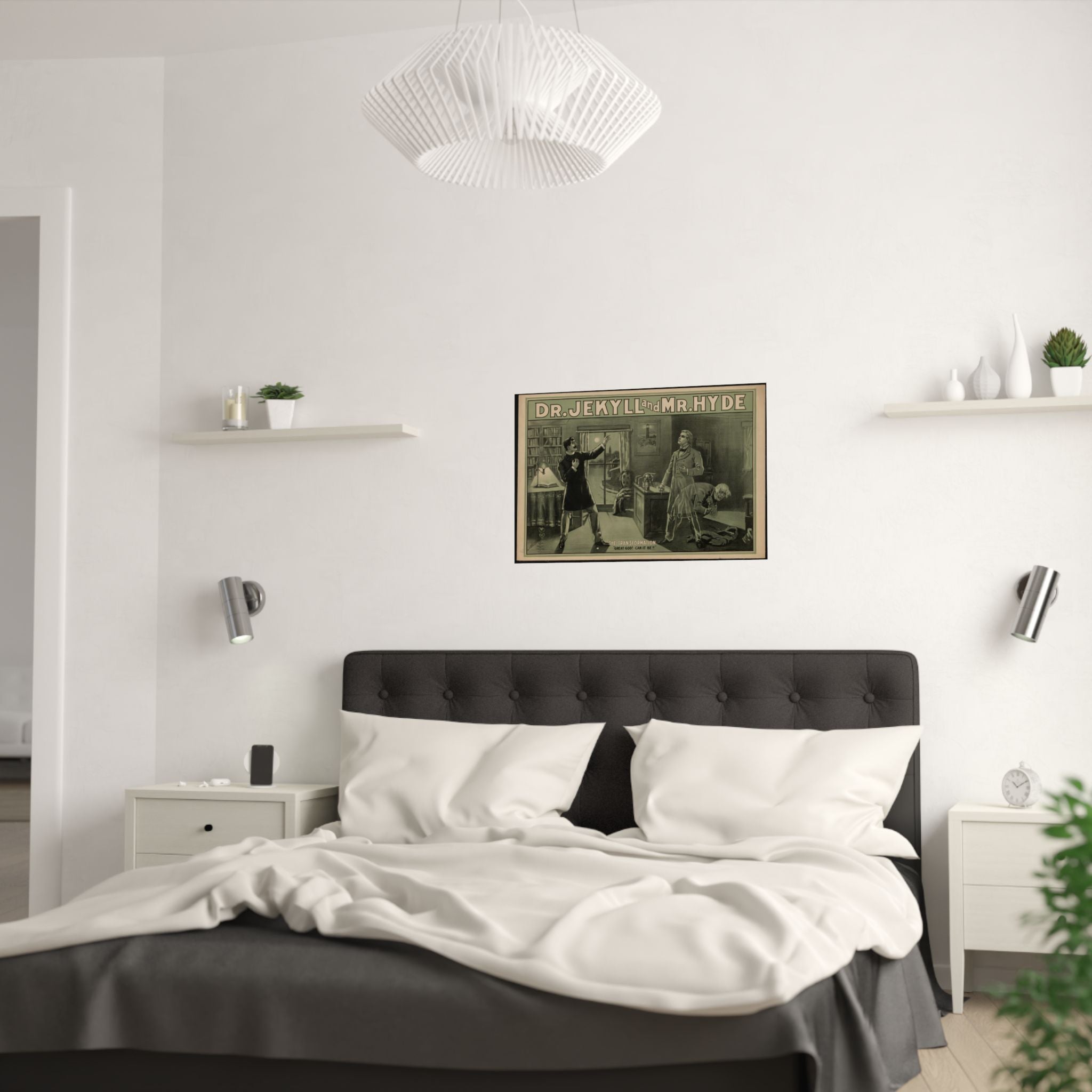 Vintage Dr. Jekyll and Mr. Hyde satin poster