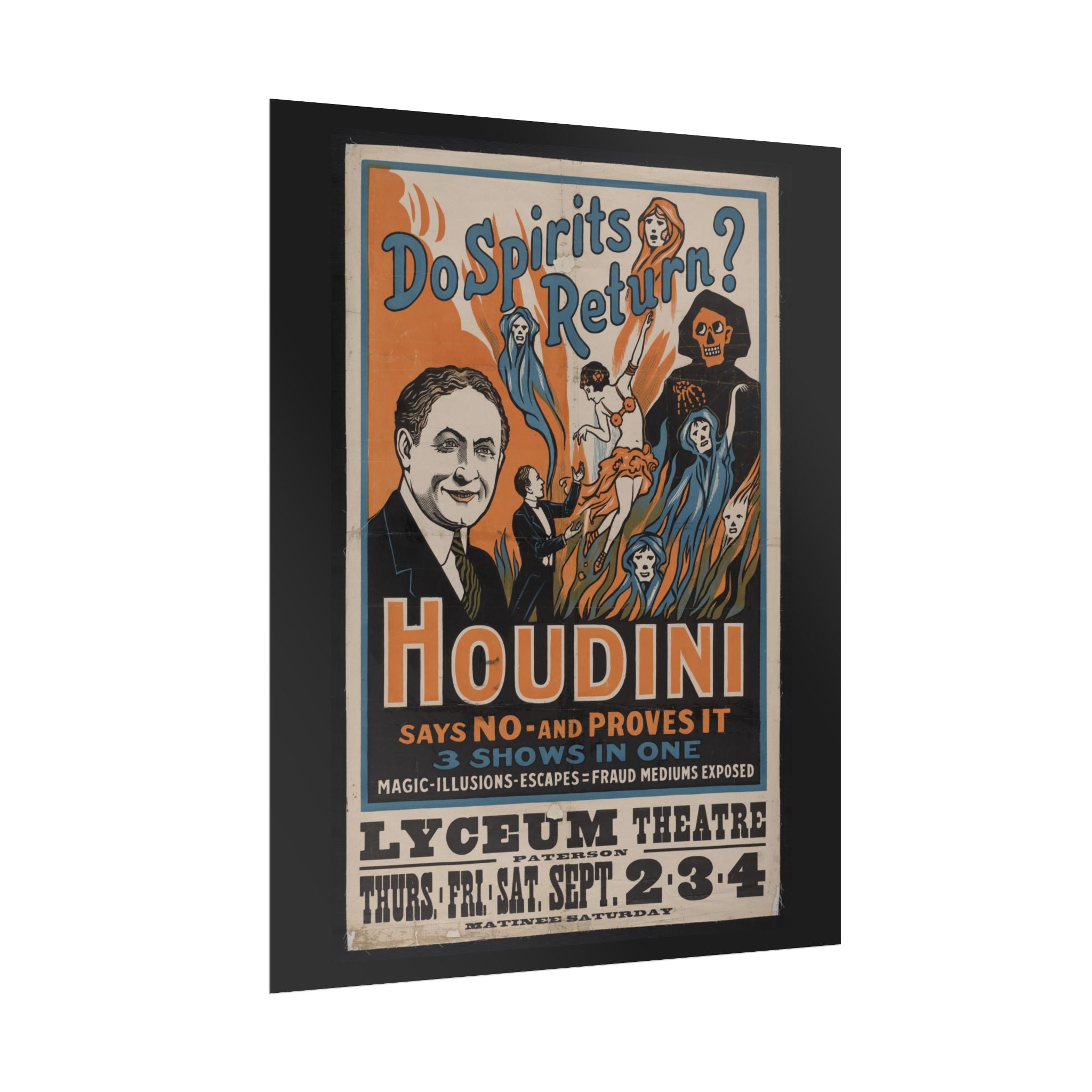 "Harry Houdini" vintage poster